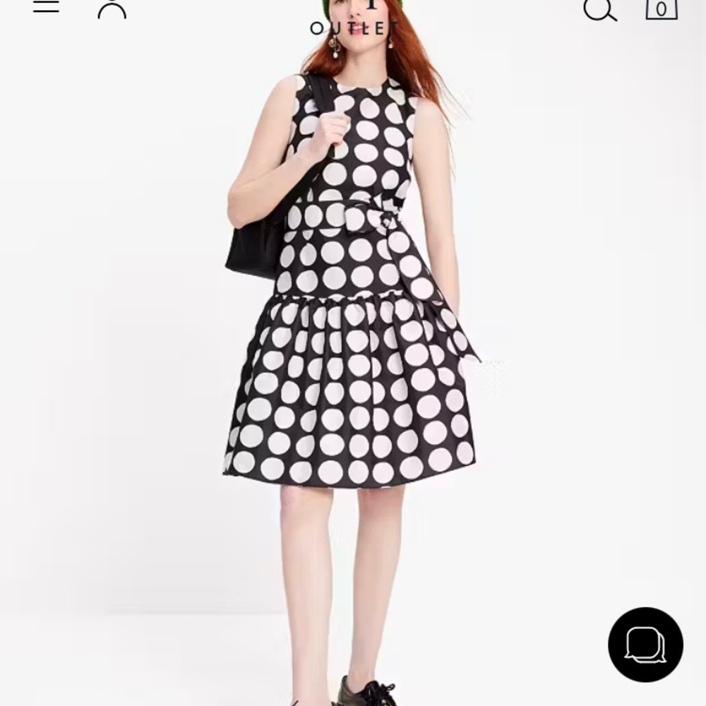 kate spade ♠️- $427 Art Dots Julia Midi Dress, Size 14, NWT - Picture 6 of 12